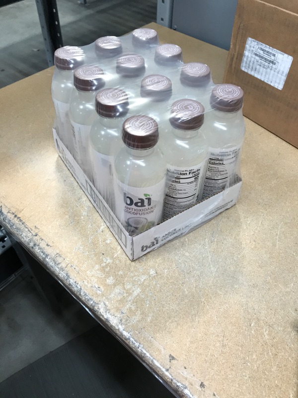 Photo 2 of **NON-REFUNDABLE**
BB 6/2/22
Bai Coconut Flavored Water, Andes Coconut Lime, Antioxidant Infused Drinks, 18 Fluid Ounce Bottles, 12 Count (Pack of 1)
