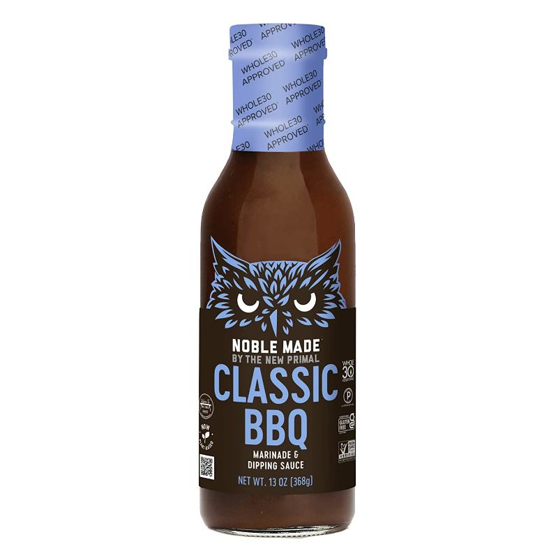 Photo 1 of **NON-REFUNDABLE**
BB 5/4/22
Noble Made by The New Primal Classic BBQ Cooking & Dipping Sauce, Whole30 Approved, Paleo, Certified Gluten Free, Dairy and Soy Free, 12 Oz Glass Bottle (3 Count)
