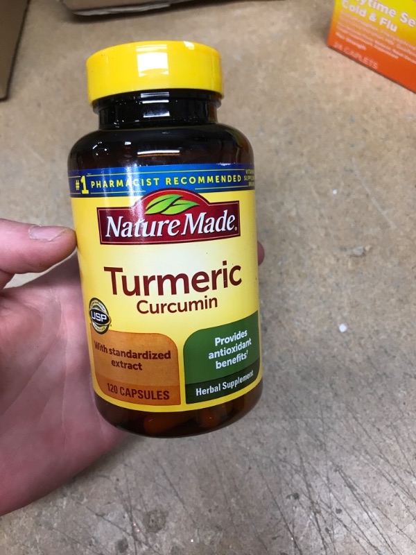 Photo 1 of **NON-REFUNDABLE**
BEST BY 12/24
Nature Made Turmeric Curcumin 500 mg, Herbal Supplement for Antioxidant Support, 120 Capsules, 120 Day Supply
