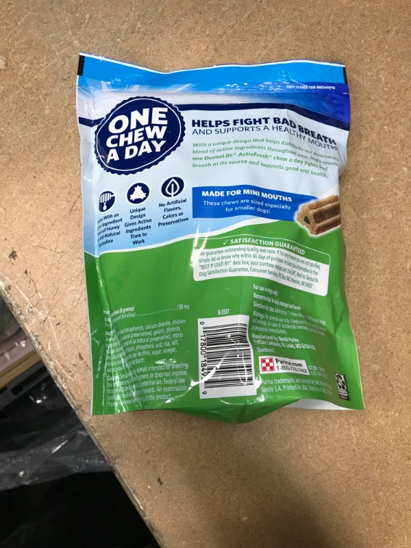 Photo 3 of ** EXP:MAY 2022***  *** NON-REFUNDABLE**  *** SOLD AS IS**
Purina DentaLife ActivFresh Oral Care Small and Toy Breed Mini Adult Dog Chew Treats
