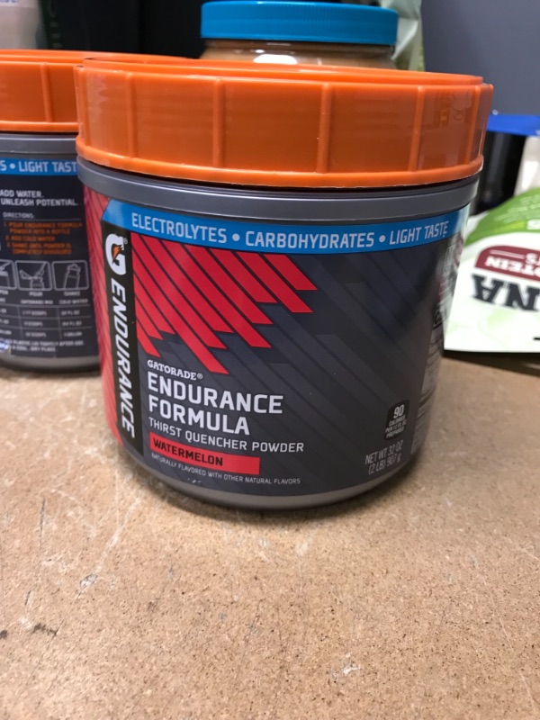 Photo 2 of *** EXP:APR 07 2022** ** NON-REFUNDABLE**  ** SOLD AS IS **
Gatorade Endurance Formula Powder, Watermelon, 32 Ounce
