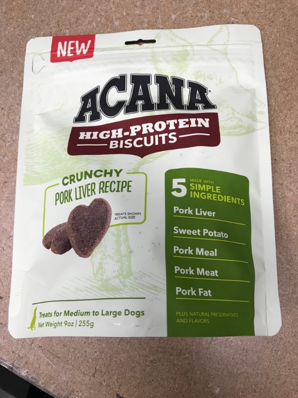 Photo 3 of *** MAY 22 2022**  *** NON-REFUNDABLE**8  ** SOLD AS IS **
Acana Highest Protein Dry Dog Food and Crunchy Treats, Grain Free
