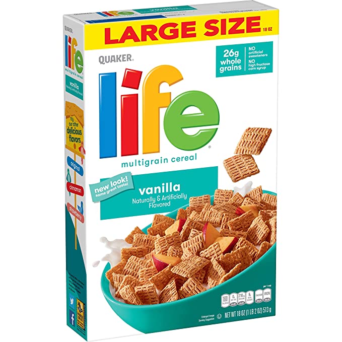 Photo 1 of ** EXP:JAN 31 22** ** NON-REFUNDABLE**  *** SOLD AS IS**
Quaker Life Original Multigrain Breakfast Cereal, Vanilla, 18 Oz
