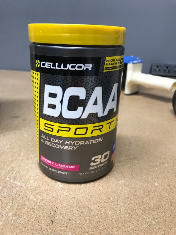Photo 2 of ** EXP:01/2024 ***   ** NON-REFUNDABLE*8  ** SOLD AS IS**
Cellucor BCAA Sport, BCAA Powder Sports Drink for Hydration & Recovery, Cherry Limeade, 30 Servings
