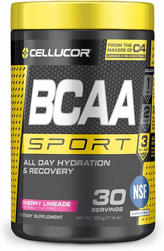 Photo 1 of ** EXP:01/2024 ***   ** NON-REFUNDABLE*8  ** SOLD AS IS**
Cellucor BCAA Sport, BCAA Powder Sports Drink for Hydration & Recovery, Cherry Limeade, 30 Servings

