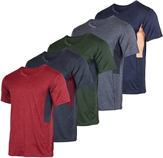 Photo 1 of 5 Pack: Men’s V-Neck Dry-Fit Moisture Wicking Active Athletic Tech Performance T-Shirt
SIZE:3XL
COLOR SETS 4