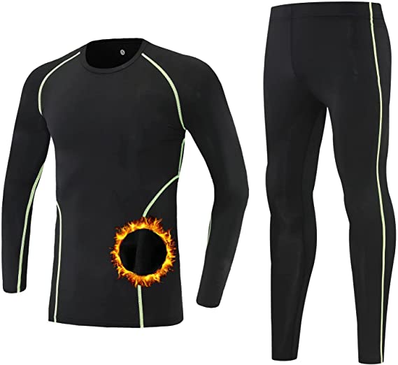 Photo 1 of Men Thermal Long Sleeve Compression Shirts Set Base Layer Fleece Lined Bottom
SIZE-L