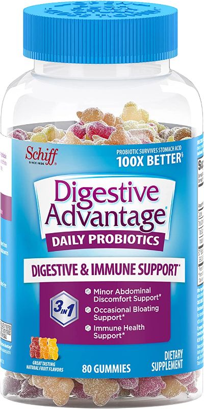 Photo 1 of ** EXP: 12/2023**  ** NON-REFUNDABLE**  ** SOLD AS IS **
Daily Probiotic Gummies For Digestive Health & Gut Health, Digestive Advantage Probiotics For Men and Women (80 count bottle) - Natural Fruit Flavor
