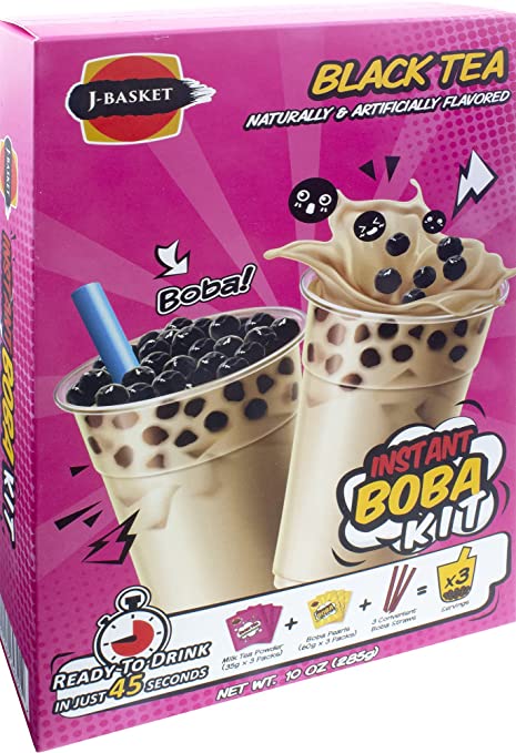 Photo 1 of ** EXP: 2023/09/13**  ** NON-REFUNDABLE**  ** SOLD AS IS **
J-Basket Black Tea Boba Kit, 10 Oz
