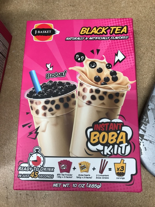 Photo 2 of ** EXP: 2023/09/13**  ** NON-REFUNDABLE**  ** SOLD AS IS **
J-Basket Black Tea Boba Kit, 10 Oz
