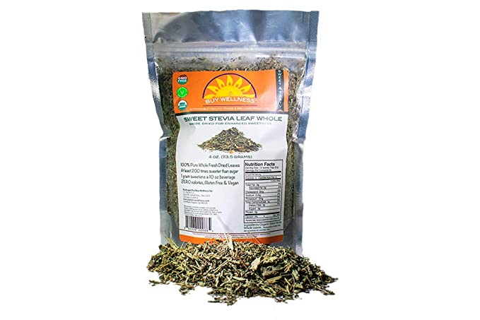 Photo 1 of *** EXP:12/23***  ** NON-REFUNDABLE**  ** SOLD AS IS***
Buy Wellness Organic Stevia Leaf Pure Loose Leaf Stevia Shade Dried Low Bitterness 4 oz
