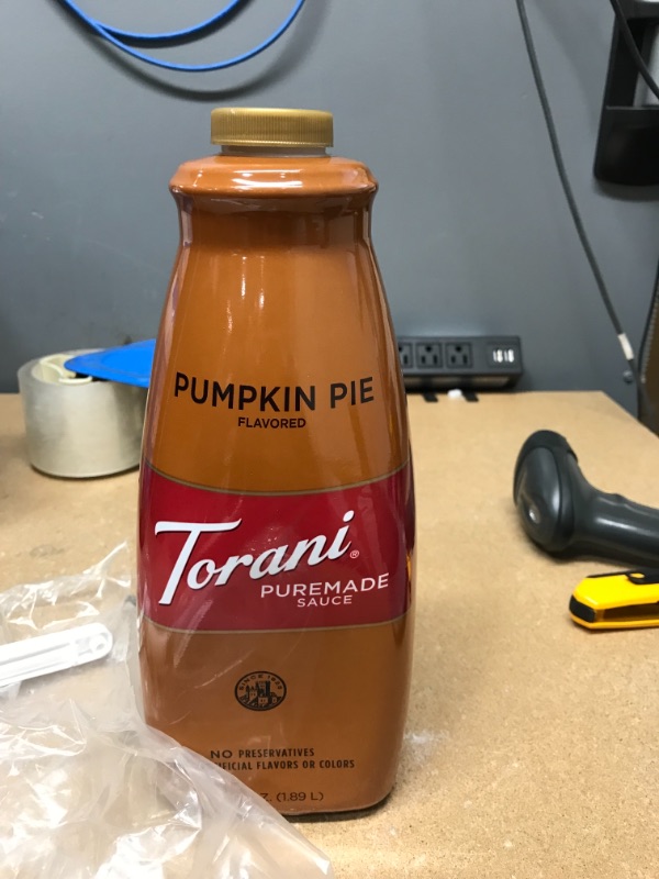 Photo 2 of ** EXP: AUG 31 2022**  ** NON-REFUNDABLE**  ** SOLD AS IS**
Torani Pumpkin Pie Sauce(64 Fl Oz)
