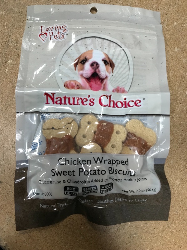 Photo 2 of ** EXP:05/2023**  ** NON-REFUNDABLE**  ** SOLD AS IS **  ** SETS OF 5**
Natural Value Sweet Potato Biscuit Wrapped with Chicken Breast
