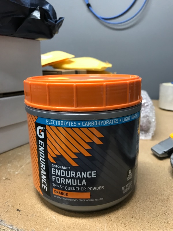 Photo 2 of *** EXP:APR 06 2022**  ** NON-REFUNDABLE**  ** SOLD AS IS**
Gatorade Endurance Formula Powder, Orange, 32 Ounce (Pack of 1)
