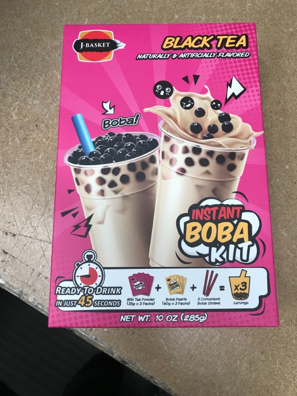 Photo 2 of ** EXP: 2023/09/13**  ** NON-REFUNDABLE**  *** SOLD AS IS**
J-Basket Black Tea Boba Kit, 10 Oz
