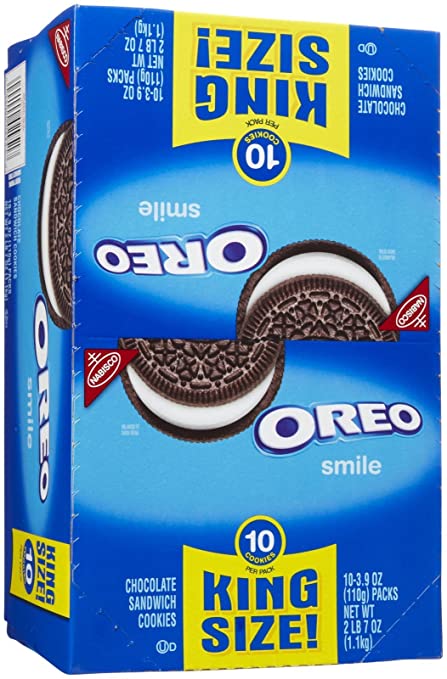 Photo 1 of ** 06 APR 2022**  *** NON-REFUNDABLE**  ** SOLD AS IS**
OREO Chocolate Sandwich Cookies, Original Flavor, 10 King Size Snack Pack 
