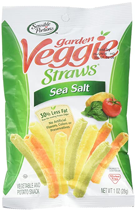 Photo 1 of ** EXP:15 JUL 2022**  ** NON-REFUNDABLE **  ** SOLD AS IS**8
Sensible Portions Garden Veggie Straws, Sea Salt
