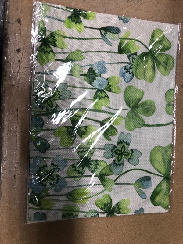 Photo 3 of *** SETS OF 3**
St Patricks Day Garden Flag 12×18 Inch Double Sided Shamrock Welcome Green Clovers Welcome Outside Small Vertical Holiday Yard Decor

