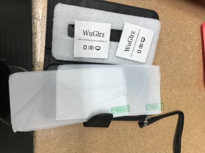 Photo 1 of ** SETS OF 2**
WuGlrz Case for iPhone 13 Pro Max 6.7" with 2 Packs Tempered Glass Screen Protector, Luxury PU Leather Wallet Case with Card Holder Lanyard Magnetic Flip Protective Cover-Black