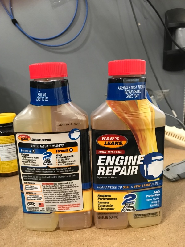 Photo 2 of ** sets of 2**
Bar's Leaks High Mileage Engine Repair, 16.9 oz
