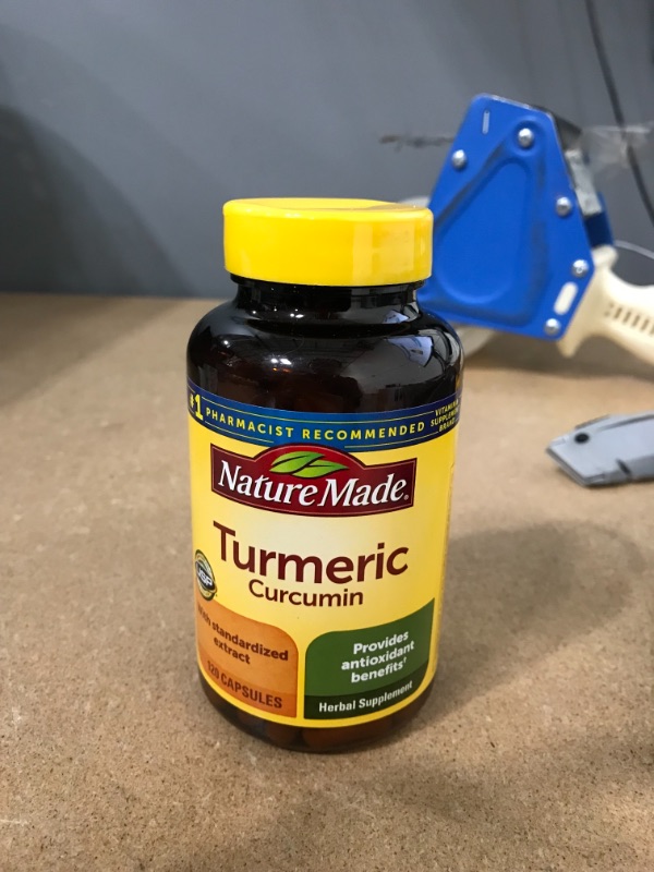 Photo 2 of ** EXP: DEC 2024**  *** NON-REFUNDABLE**   *** SOLD AS IS**
Nature Made Turmeric Curcumin 500 mg, Herbal Supplement for Antioxidant Support, 120 Capsules, 120 Day Supply
