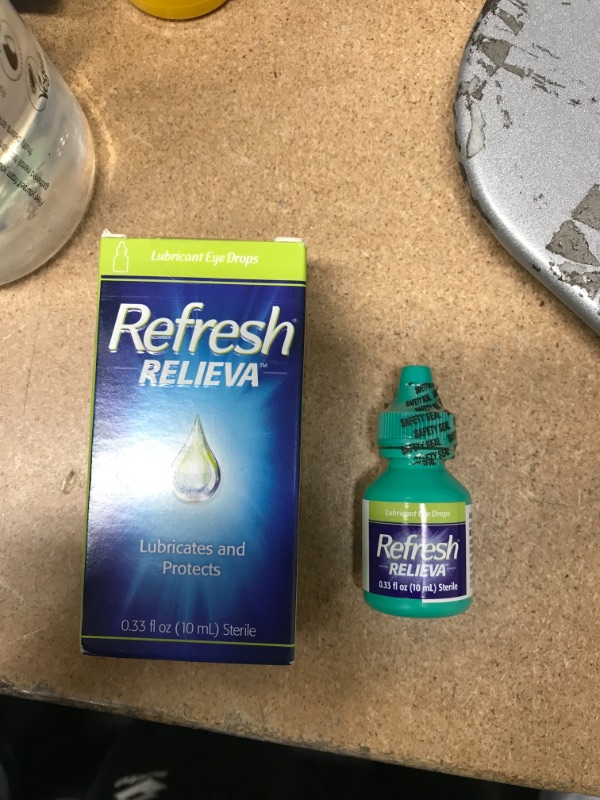 Photo 2 of ***EXP:04/2023***  *** NON-REFUNDABLE**  *** SOLD AS IS **  
** SETS OF 2**
Refresh Relieva Lubricant Eye Drops, 0.33 Fl Oz Sterile, Packaging may Vary
