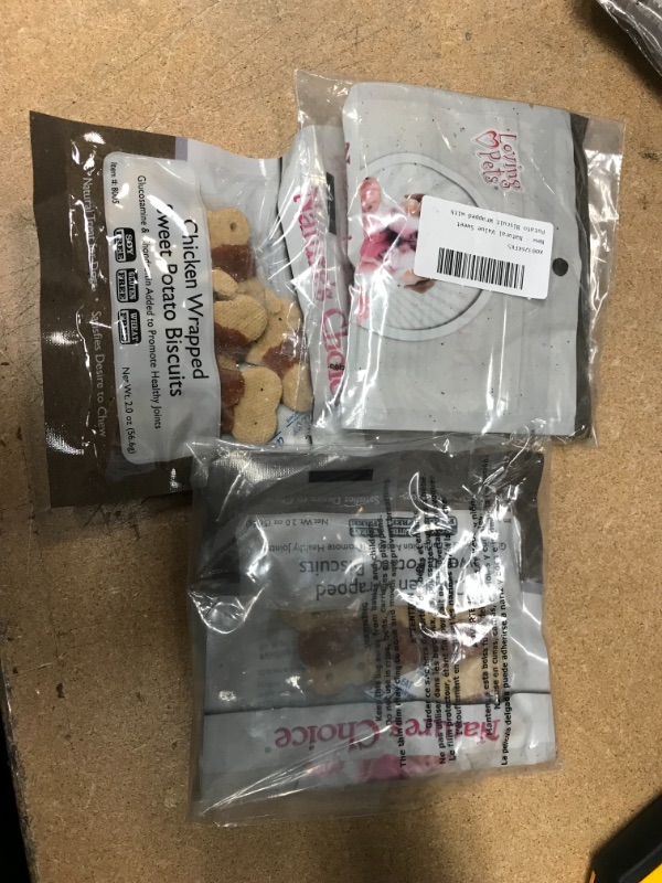 Photo 2 of ** EXP: 05/2023**  *** NON-REFUNDABLE**  ** SOLD AS IS ***   
*** SETS OF 3**
Natural Value Sweet Potato Biscuit Wrapped with Chicken Breast
