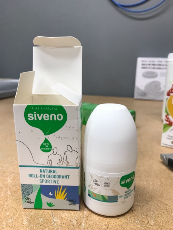 Photo 2 of *** NON-REFUNDABLE**  ** SOLD AS IS **  ** SETS OF 3**
Siveno - Natural Roll-On Deodorant, Paraben-free and Aluminum-free Deodorant, Non-staining, Cruelty-free, and Vegan Deodorant for Sensitive Skin, 3.2 oz (Sportive)
