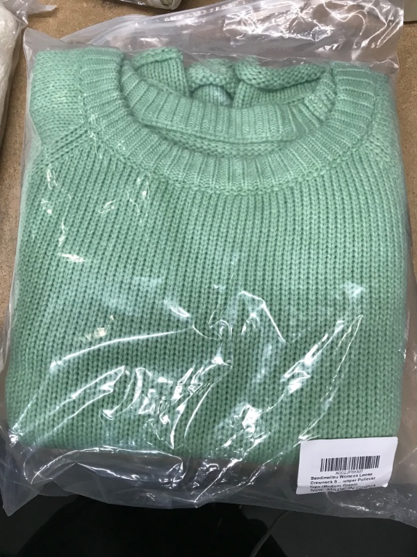 Photo 1 of Saodimallsu Womens Loose Crewneck Sweaters Casual Long Sleeve Basic Ribbed Knit Jumper Pullover Tops
SIZE: MEDIUM
COLOR: GREEN
