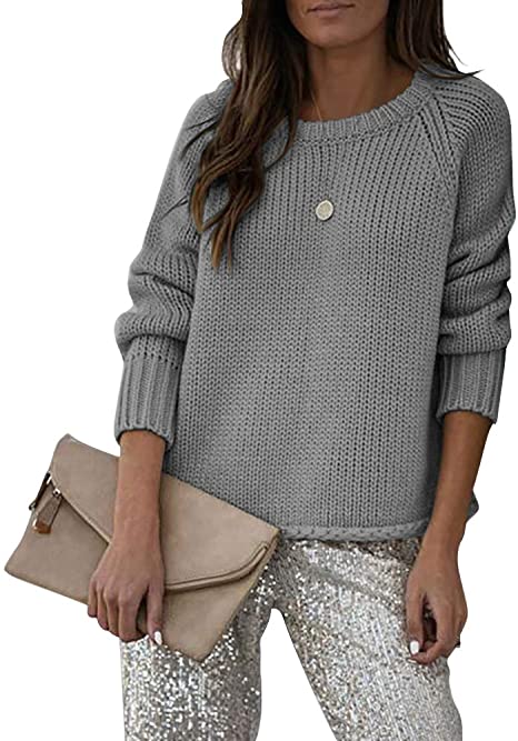 Photo 1 of Saodimallsu Womens Loose Crewneck Sweaters Casual Long Sleeve Basic Ribbed Knit Jumper Pullover Tops
SIZE: MEDIUM
COLOR: GRAY