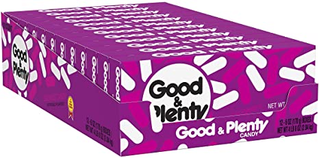 Photo 1 of ** EXP:01 2023**  ** NON-REFUNDABLE**  ** SOLD AS IS **
GOOD & PLENTY Licorice Candy, Bulk Fat Free, 6 oz Boxes (12 Count)
