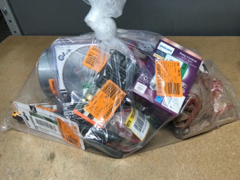 Photo 1 of *** HOMEDEPOT BUNDLE OF HOME GOODS , LIGHT BULBS AND HARDWARE ***
*** NON-REFUNDABLE**  ** SOLD AS IS**