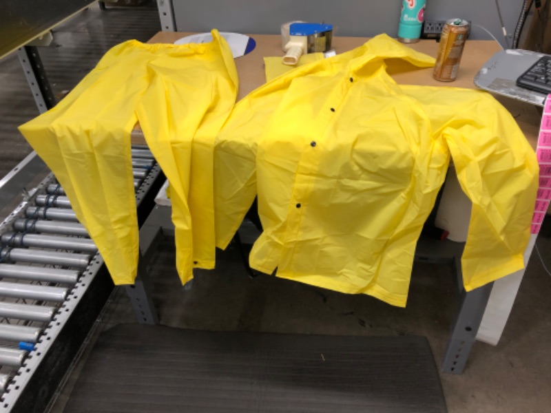 Photo 1 of 2-Piece L/XL-Large Rain Suit, Yellow