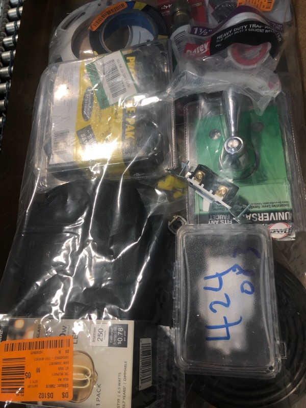 Photo 1 of **SOLD AS IS NO RETURNS/NONREFUNDABLE*
BUNDLE OF ASSORTED HOME REPAIR ITEMS AND HARDWARE 
