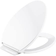 Photo 1 of 
KOHLER Highline Quiet-Close Elongated Closed Front Toilet Seat in White