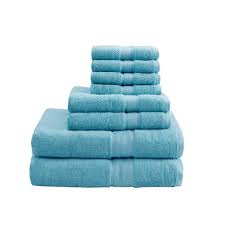 Photo 1 of Aqua 100% Premium Long-Staple Cotton 800 GSM 8-Pc Towel Set