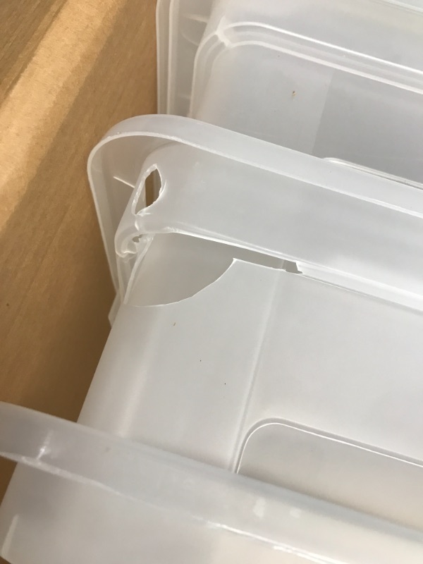 Photo 1 of IRIS USA Letter and Legal Size Plastic Storage Bin Tote Organizing File Box with Durable and Secure Latching Lid
