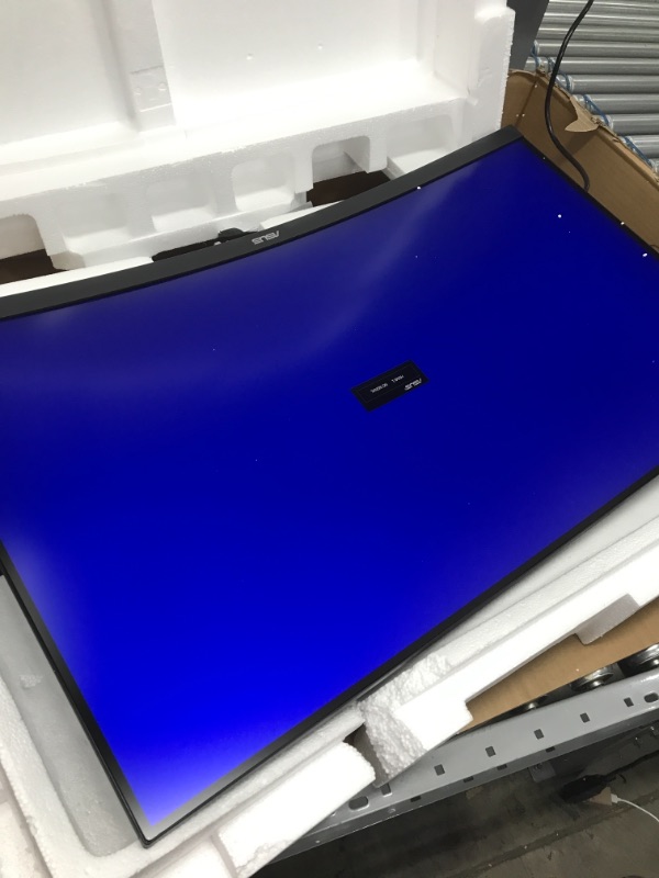 Photo 1 of ASUS TUF Gaming 32" 2K HDR Curved Monitor (VG32VQ1B) - WQHD (2560 x 1440)...**OPEN BOX**  **USED**
HAS A LINE DOWN THE SCREEN 
