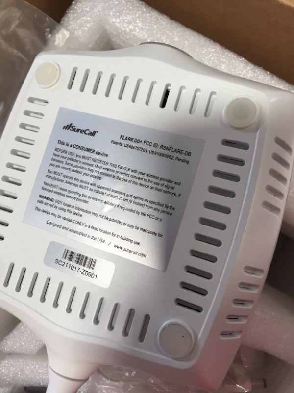 Photo 3 of SureCall FlareDB+ Cell Phone Signal Booster for Working from Home up to 3500 sq ft, 5G/4G LTE Verizon AT&T Sprint T-Mobile, Yagi Outdoor Antenna, Multi-User All Carrier FCC Approved, USA Company
