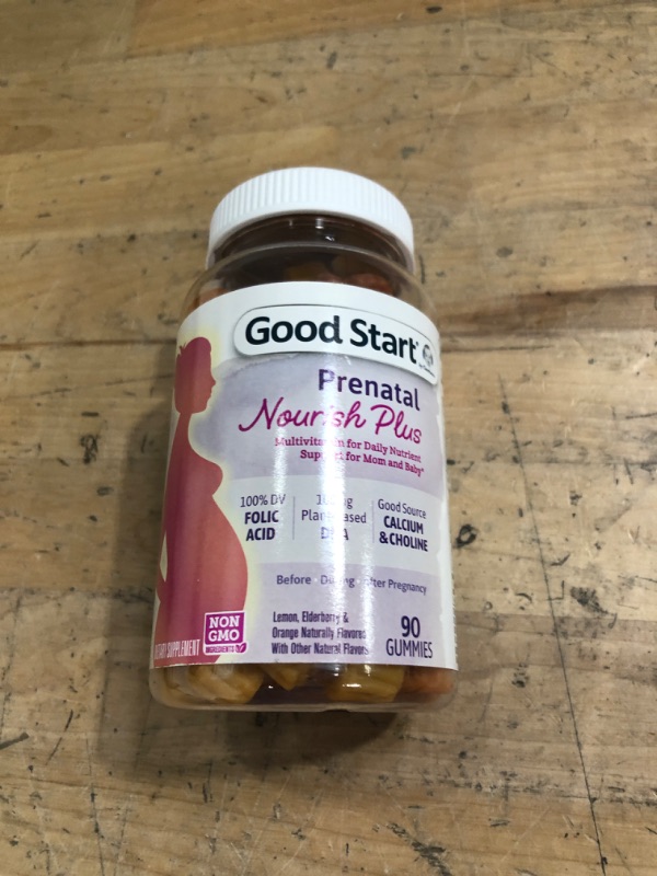 Photo 2 of (use by may 2022) Good Start by Gerber Prenatal Vitamin Gummies, Nourish Plus, 90 Count
