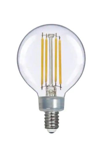 Photo 1 of ** SETS OF 2**
60-Watt Equivalent G16.5 ENERGY STAR and CEC Title 20 Dimmable Filament LED Light Bulb Daylight (3-Pack)
