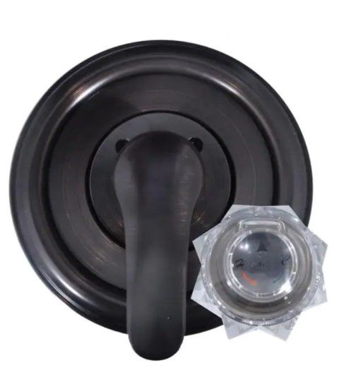 Photo 1 of 1-Handle Valve Trim Kit in Oil Rubbed Bronze for Delta Tub/Shower Faucets (Valve Not Included)
