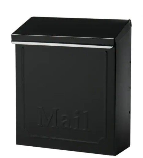 Photo 1 of *** MISSING KEY**
Townhouse Black, Small, Steel, Locking, Vertical, Wall Mount Mailbox
