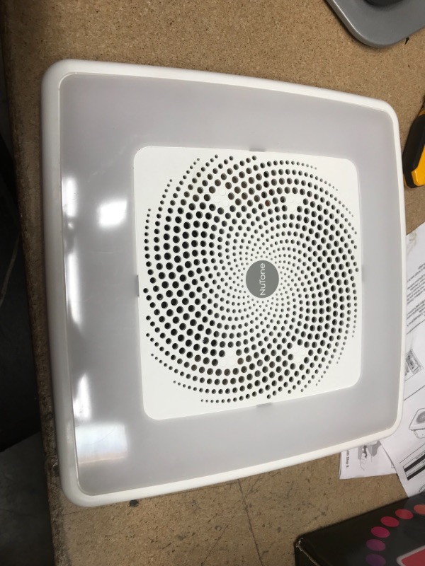 Photo 5 of *MISSING COMPONENTS* ChromaComfort 110 CFM Ceiling Bathroom Exhaust Fan with Sensonic Stereo Bluetooth Speaker
