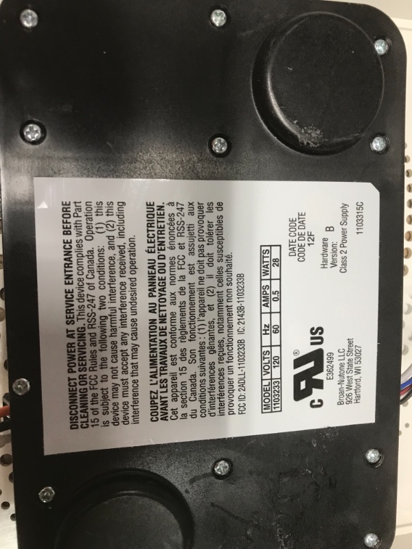 Photo 4 of *MISSING COMPONENTS* ChromaComfort 110 CFM Ceiling Bathroom Exhaust Fan with Sensonic Stereo Bluetooth Speaker
