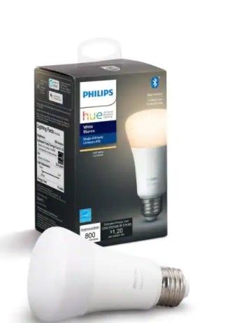 Photo 1 of ** SETS OF 2**
White A19 LED 60-Watt Equivalent Dimmable Smart Wireless Light Bulb with Bluetooth
