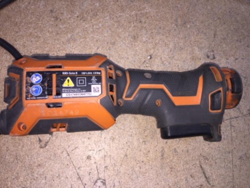 Photo 3 of **NON FUNCTIONAL** RIDGID 4 Amp Corded JobMax Multi-Tool with Tool-Free Head