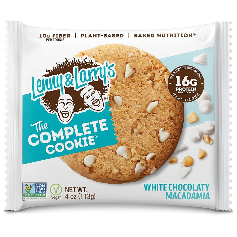 Photo 1 of (NON-REFUNDABLE) EXPIRATION DATE: 01/27/20223
Lenny & Larry's The Complete Cookie, White Chocolaty Macadamia, Soft Baked, 16g Plant Protein, Vegan, Non-GMO, 4 Ounce Cookie (Pack of 12)
