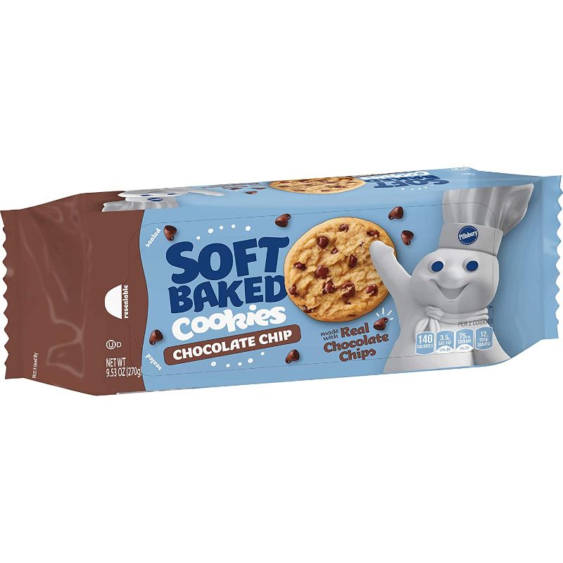 Photo 1 of (NON-REFUNDABLE
( 1 PACK OREO EXPIRATION DATE: 04/29/2022, 
(4 PACK) PILLSBURY EXPIRATION DATE: 03/22/2022
OREO Chocolate Sandwich Cookies, Party Size, 9.5 Oz
Pillsbury Soft Baked Cookies, Chocolate Chip, 9.53 oz, 18 ct


