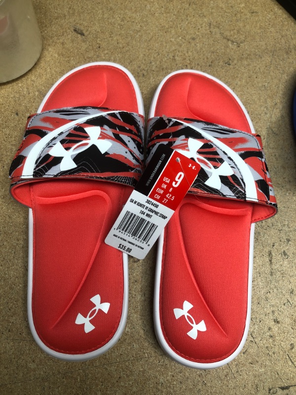 Photo 2 of mens size 9
Under Armour Men's Ignite Vi Graphic Strap Slide Sandal
